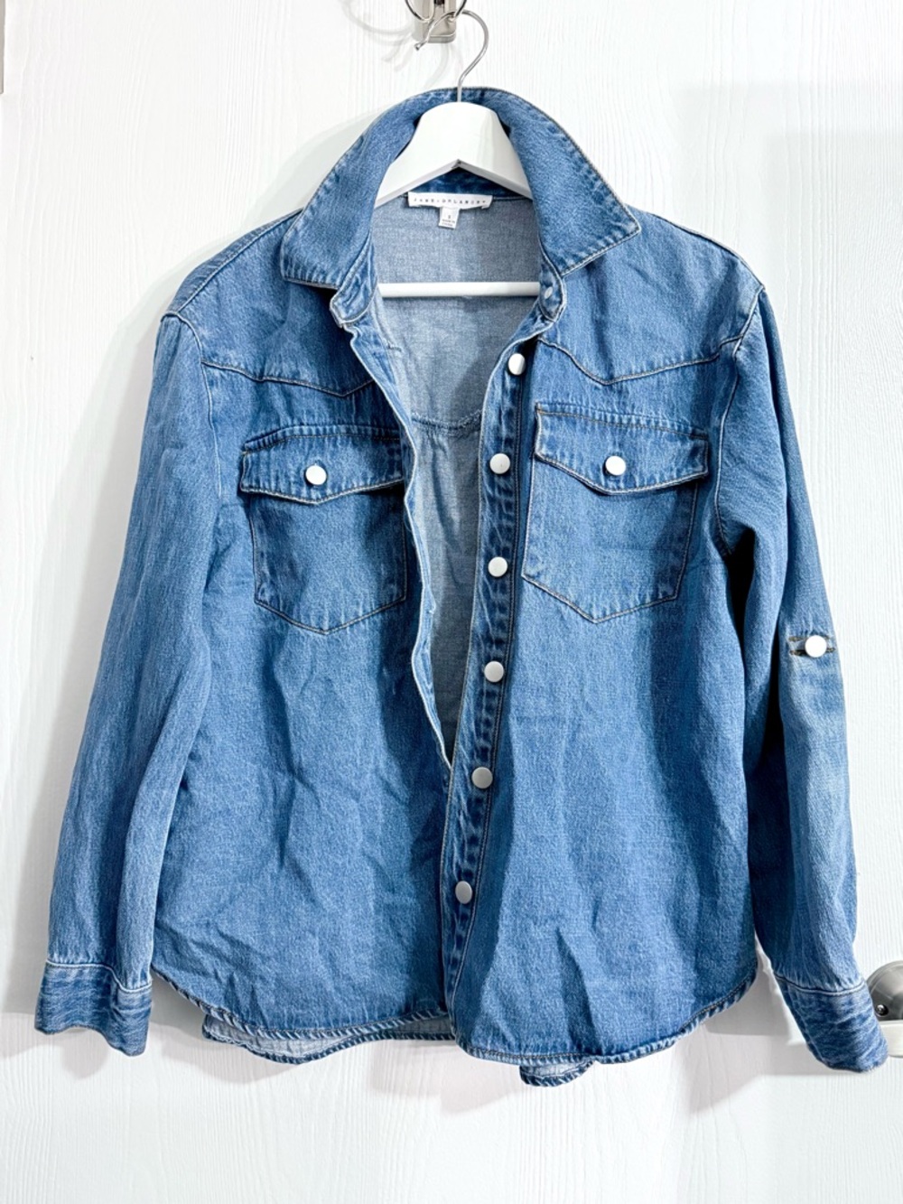 Jane and Delancey Light Blue Women’s Denim Button-Down Shirt